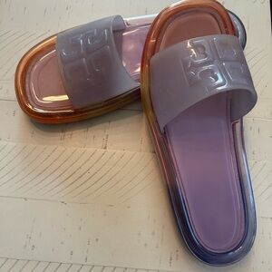 Tory Burch Women's Sandals - Lavender with Multicolor Trim